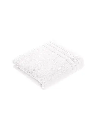VOSSEN | Gästetuch LIORA 30x50cm Hibiskus | weiss